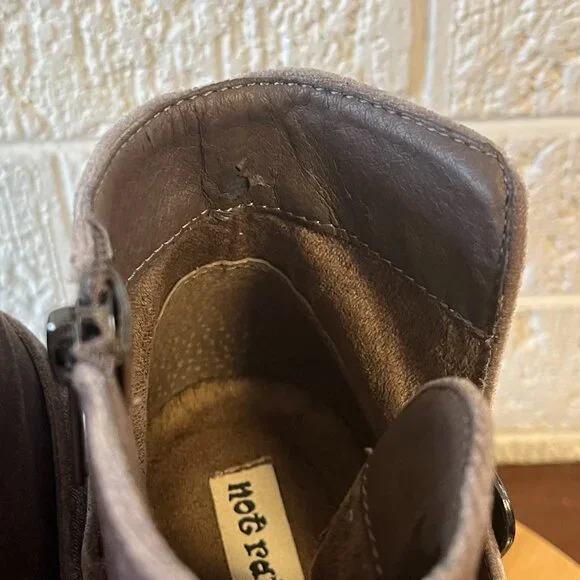 Not Rated Jibu Velvet Ankle Boot Ultra High Heels Size 9M - Picture 8 of 9